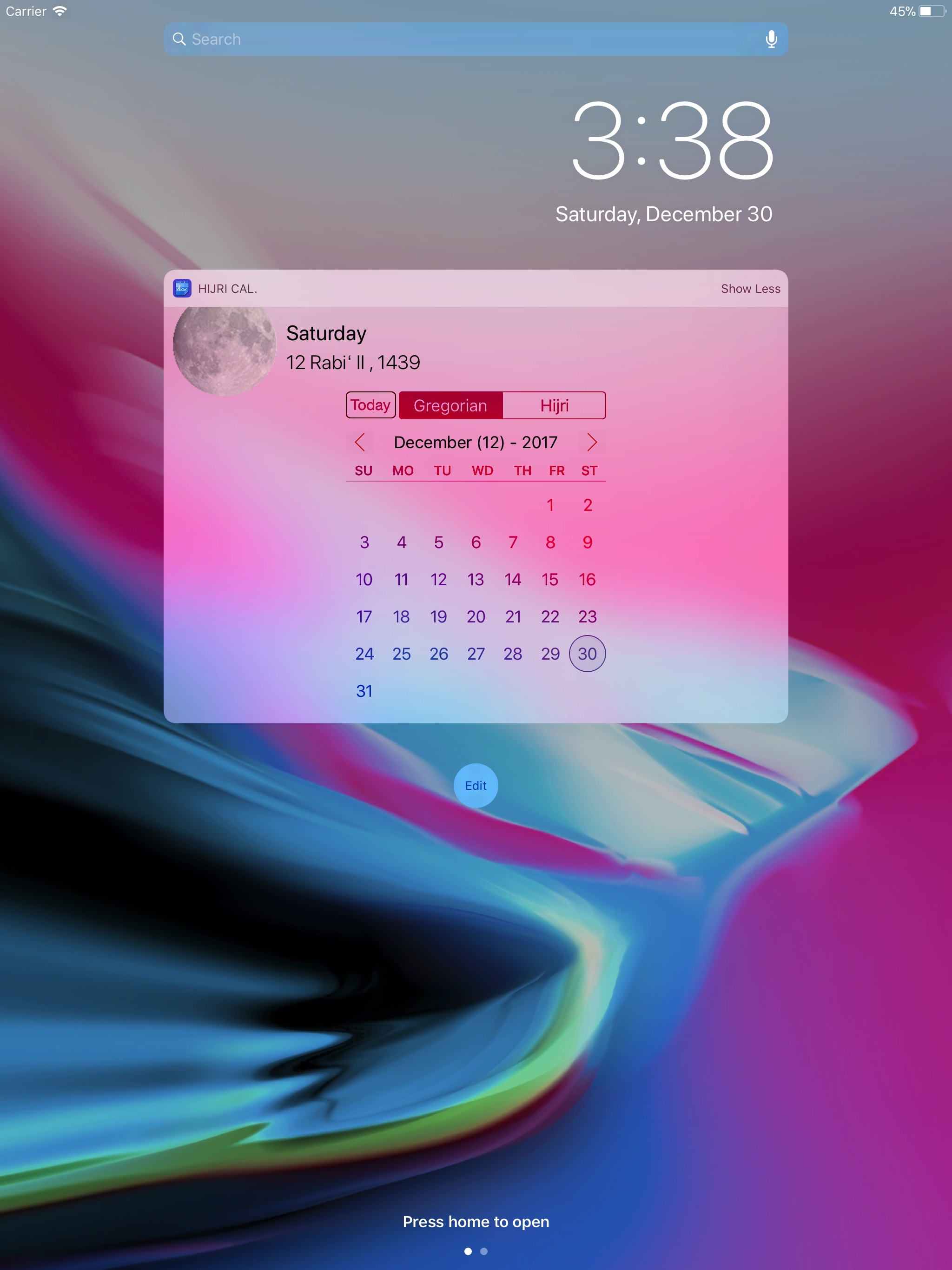 Hijri Cal التقويم الهجري screenshot 7
