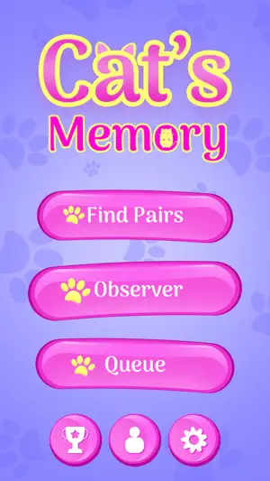 Cute Cats Memory Match Game screenshot 1