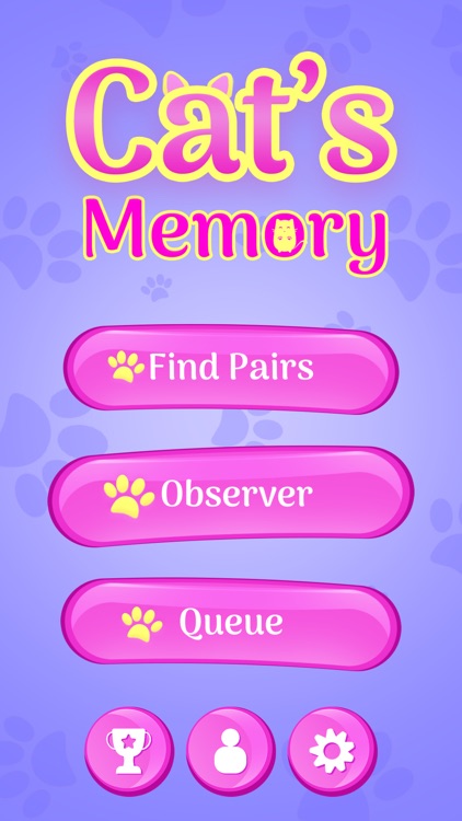 Cute Cats Memory Match Game