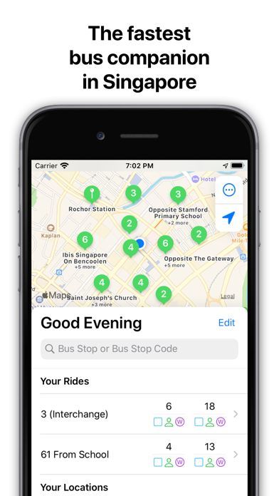 Screenshot #1 pour Buses for Singapore Transit