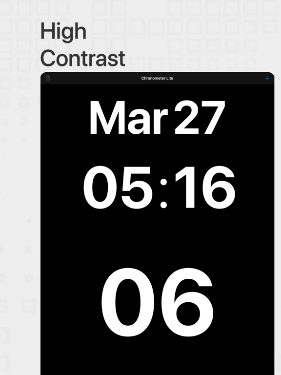 Chronometer Lite iPad screenshot 2 - Productivity app
