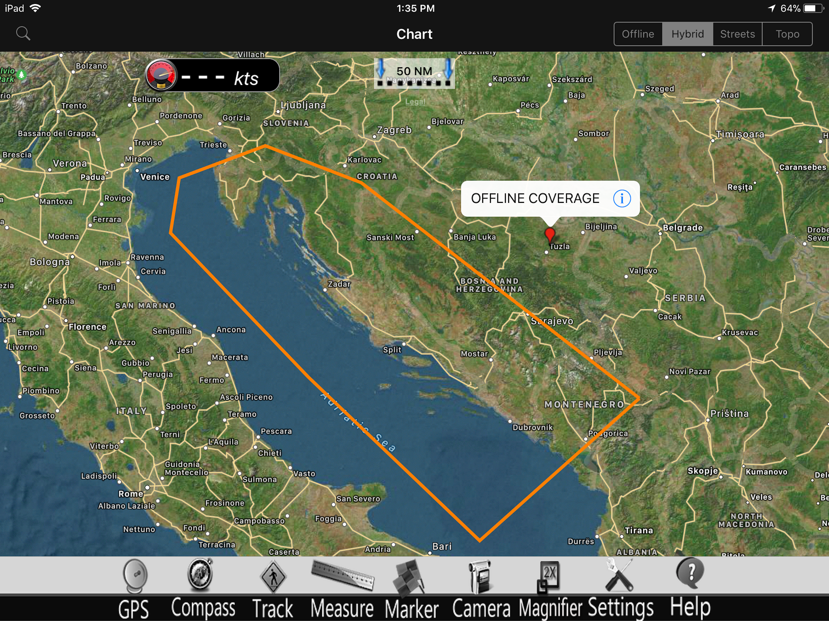 Croatia GPS Nautical Chart Pro