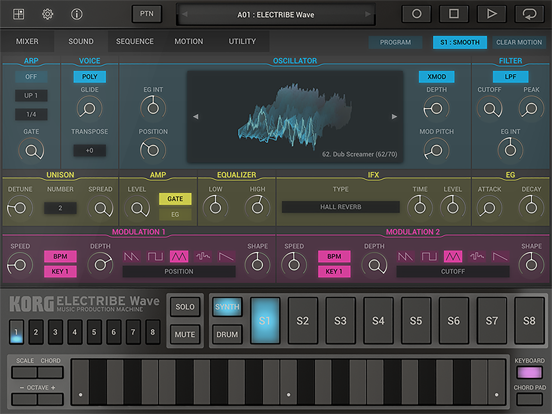 KORG ELECTRIBE Wave iPad app afbeelding 2