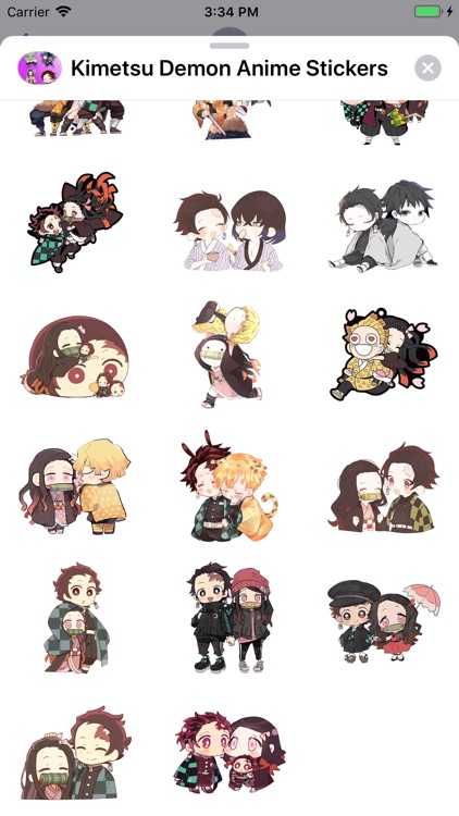 Kimetsu Demon Anime Stickers screenshot-3