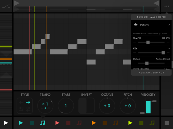 Fugue Machine : MIDI Sequencer iPad app afbeelding 4