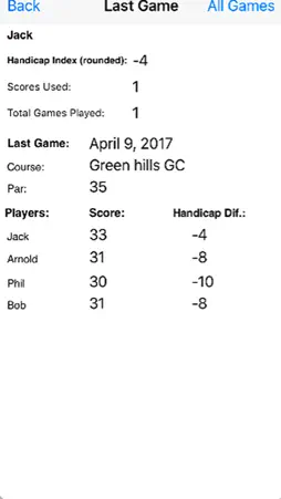 iTrackGolf screenshot 3