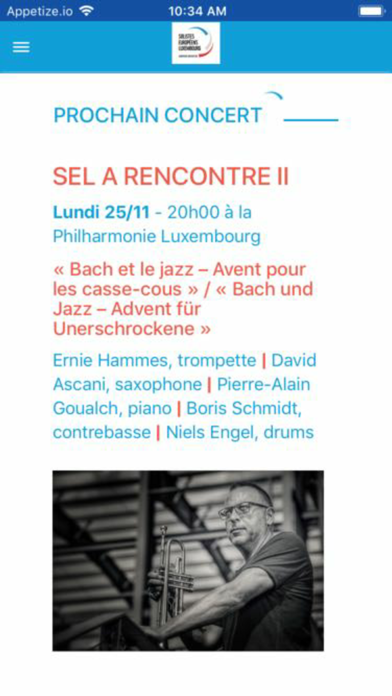 Screenshot #1 pour Solistes Européens Luxembourg