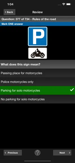 Game screenshot Motorcycle Theory Test Kit mod apk