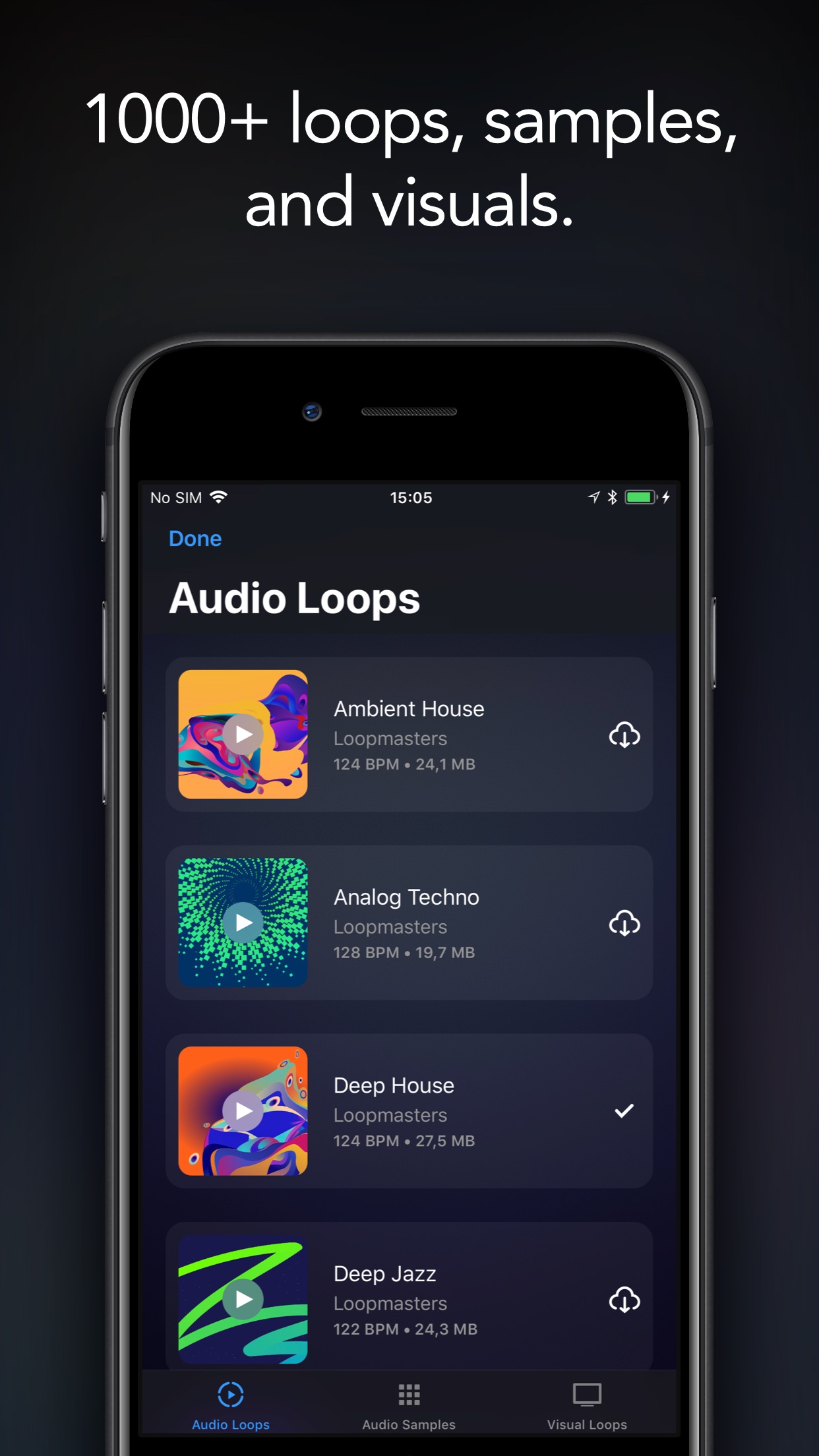 Screenshot do app djay - DJ App & Mixer