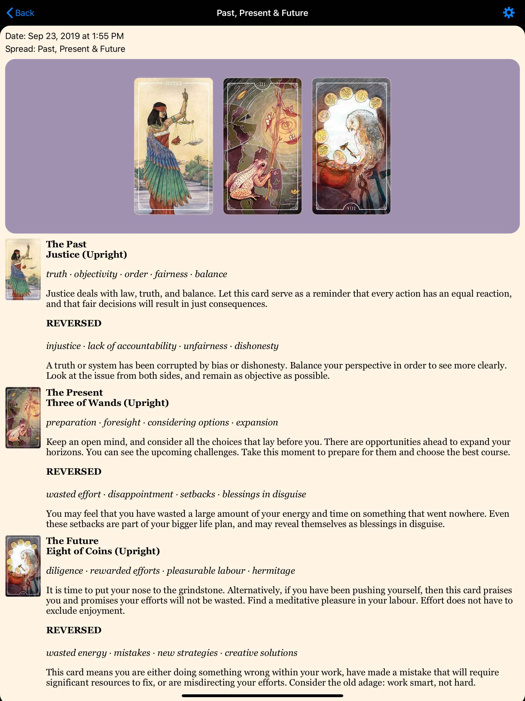 Ostara Tarot screenshot 9