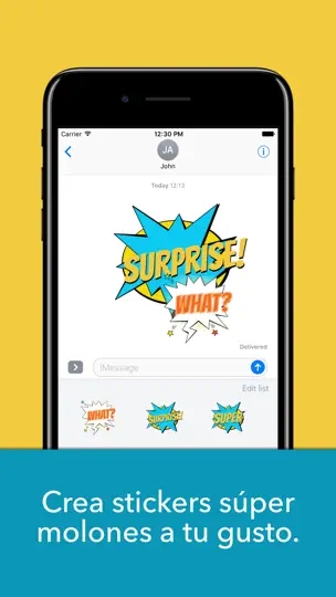 Captura de pantalla de Speech Bubbles en iPhone 1