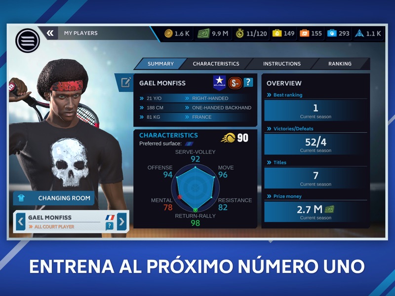 Tennis Manager Mobile screenshot 9