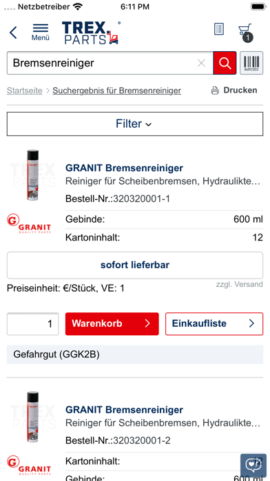 Screenshot #2 pour TREX.PARTS