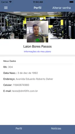 Game screenshot DM10FIT Alunos apk