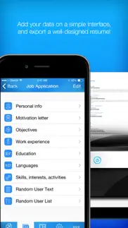 resume builder - cv maker゜ iphone screenshot 3