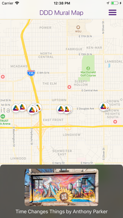 Avenue Art Days Mural Map Screenshot