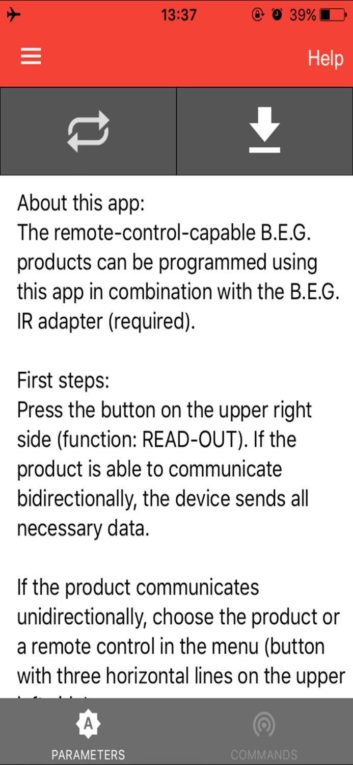 B.E.G. Controls®Remote control