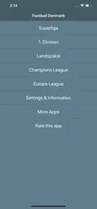 Football Denmark screenshot #1 for iPhone