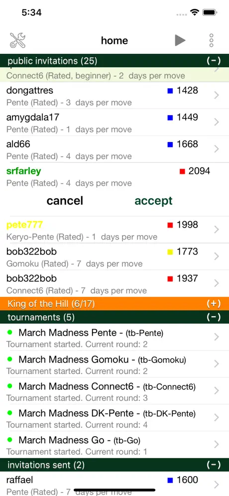 Pente Live