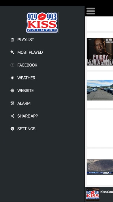 Kiss Country 97.9 and 99.3 screenshot 3