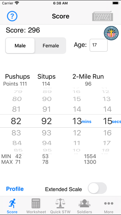 Army Fitness APFT Calculator Screenshot 1 - AppWisp.com Army Fitness APFT Calculator Screenshot 1 - AppWisp.com
