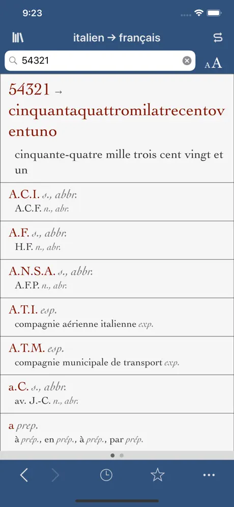 Ultralingua français-italien