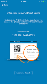 ANZ Direct Auth screenshot