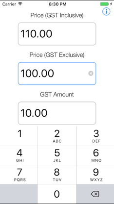 Aussie GST screenshot 1