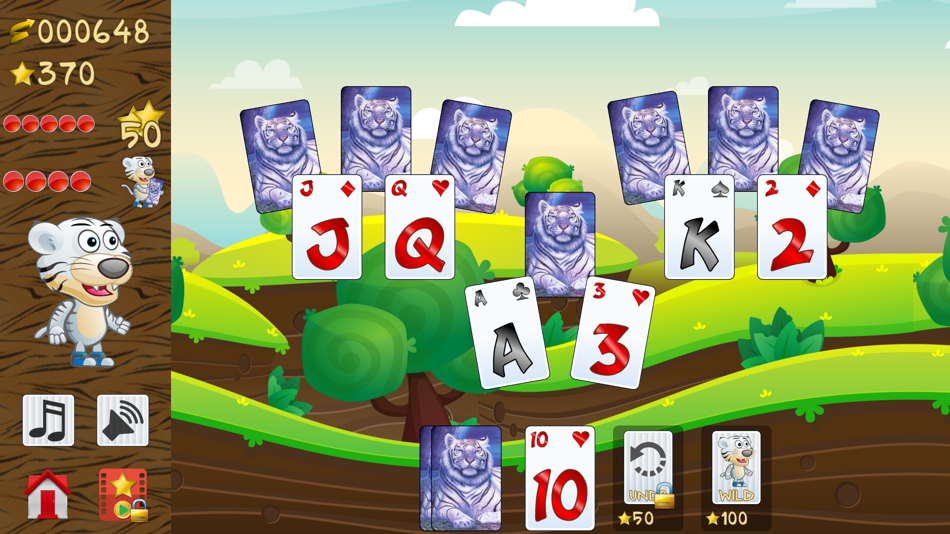 #2. Tiger Solitaire, fun card game (iOS) 由: ZingMagic Limited