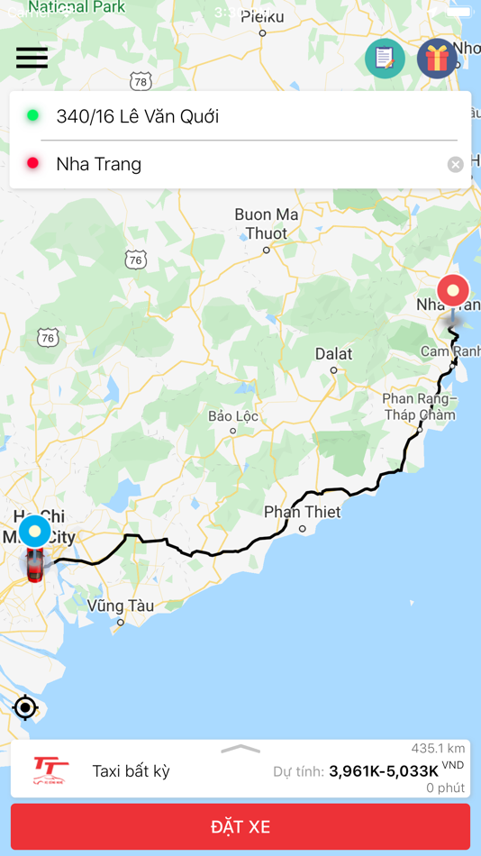 #3. TAXI THÀNH TRUNG (iOS) By: Nguyen Tran Cao