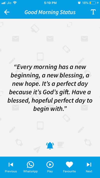 Good Morning Status - 2019