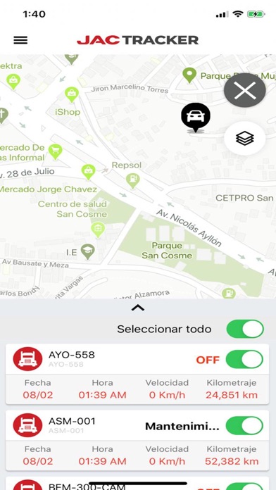 Screenshot #2 pour Jac Tracker