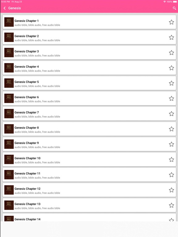 Screenshot #5 pour Audio Bible - King James Bible