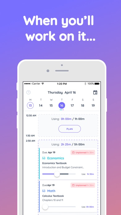 Shovel - Study Planner Screenshot