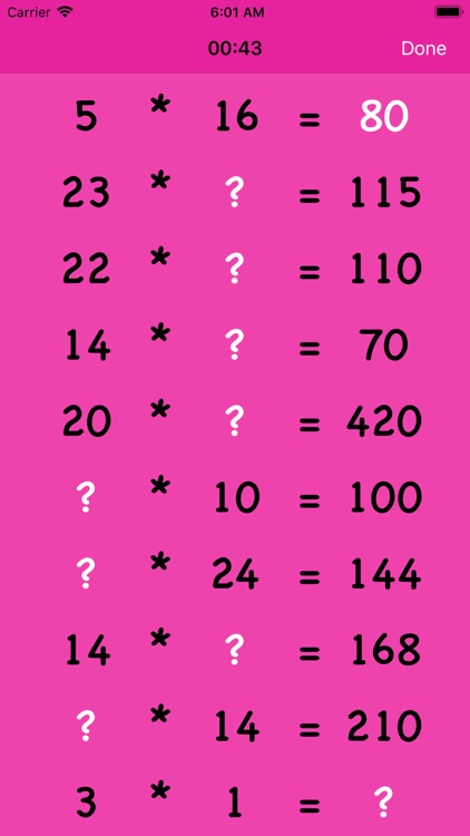 Math World - Calculation