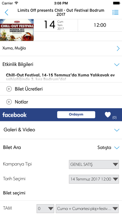 Biletix Screenshot