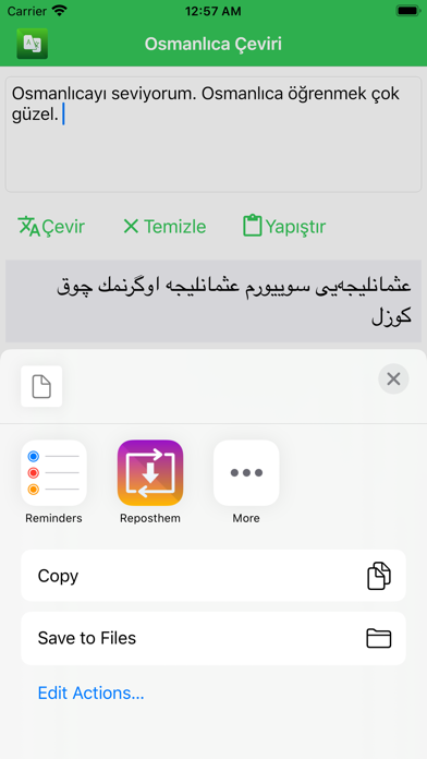 Osmanlıca Çeviri Screenshot