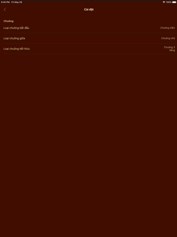 Tiếng chuông chánh niệm iPad screenshot 4 - Productivity app