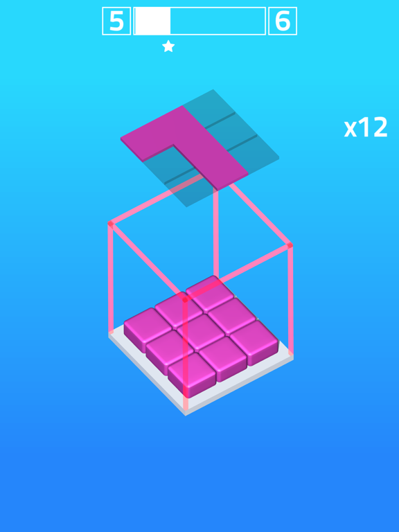 Falling Cubes : Gravity Puzzle iPad screenshot