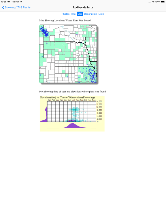 Nebraska Wildflowers iPad screenshot 5 - Education app