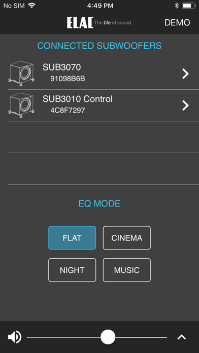 Screenshot #1 pour ELAC SUB Control 2.0