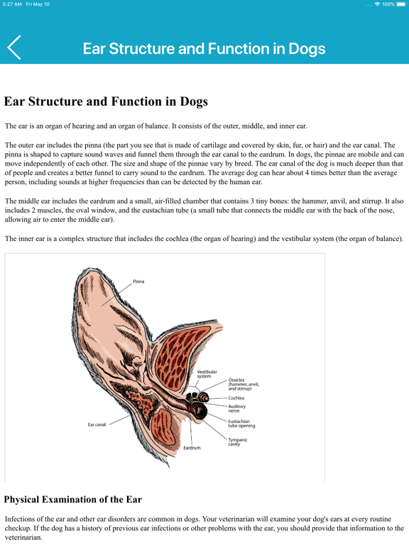 Veterinary Manual iPad screenshot
