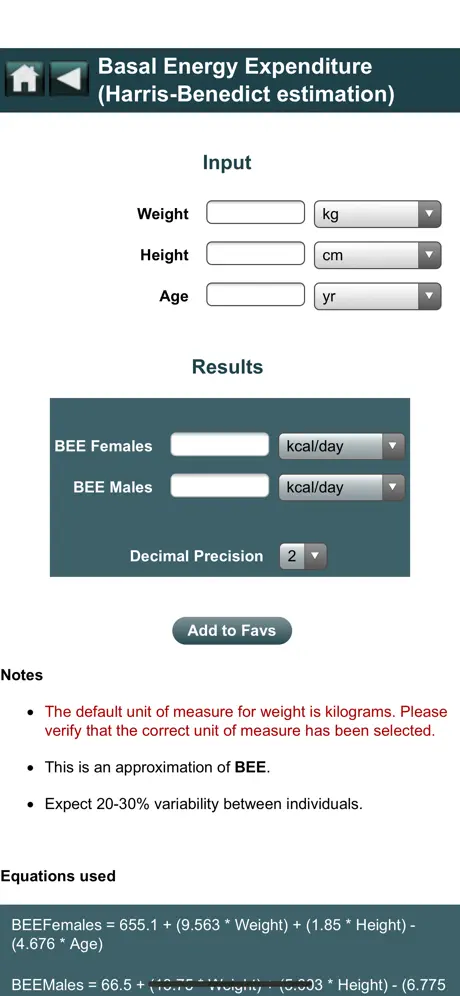 EBMcalc Nutrition