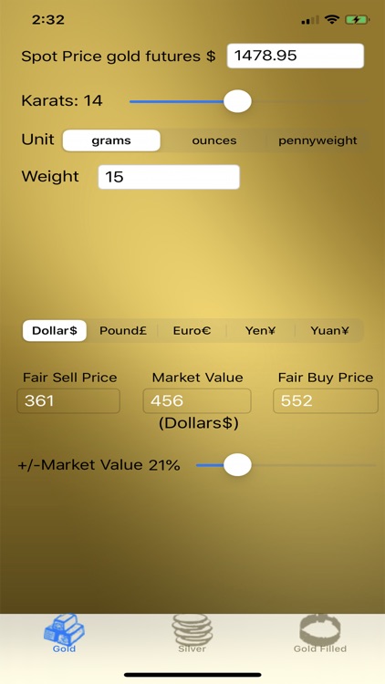 Gold Silver Pricer