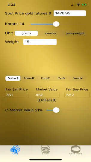 Скриншот Gold Silver Pricer на iPhone 1