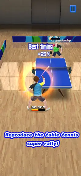 Game screenshot Super rally table tennis apk