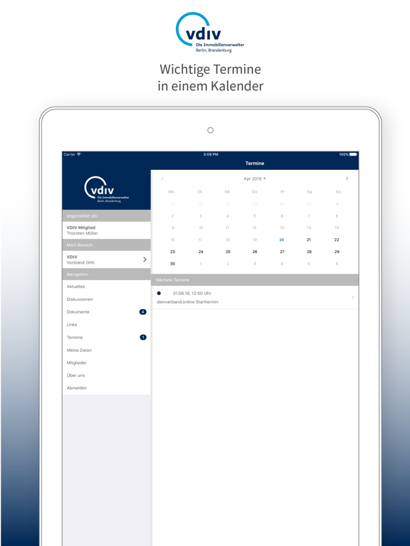 VDIV iPad screenshot