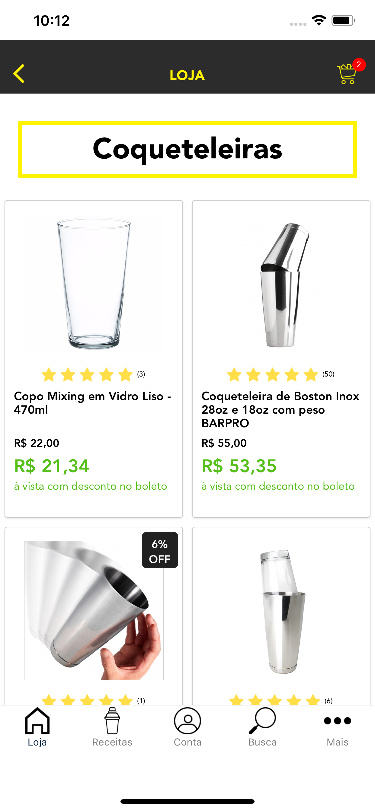 Bartender Store App