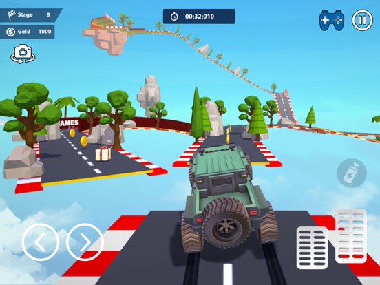 Car Stunts 3D - Sky Parkour iPad app afbeelding 3