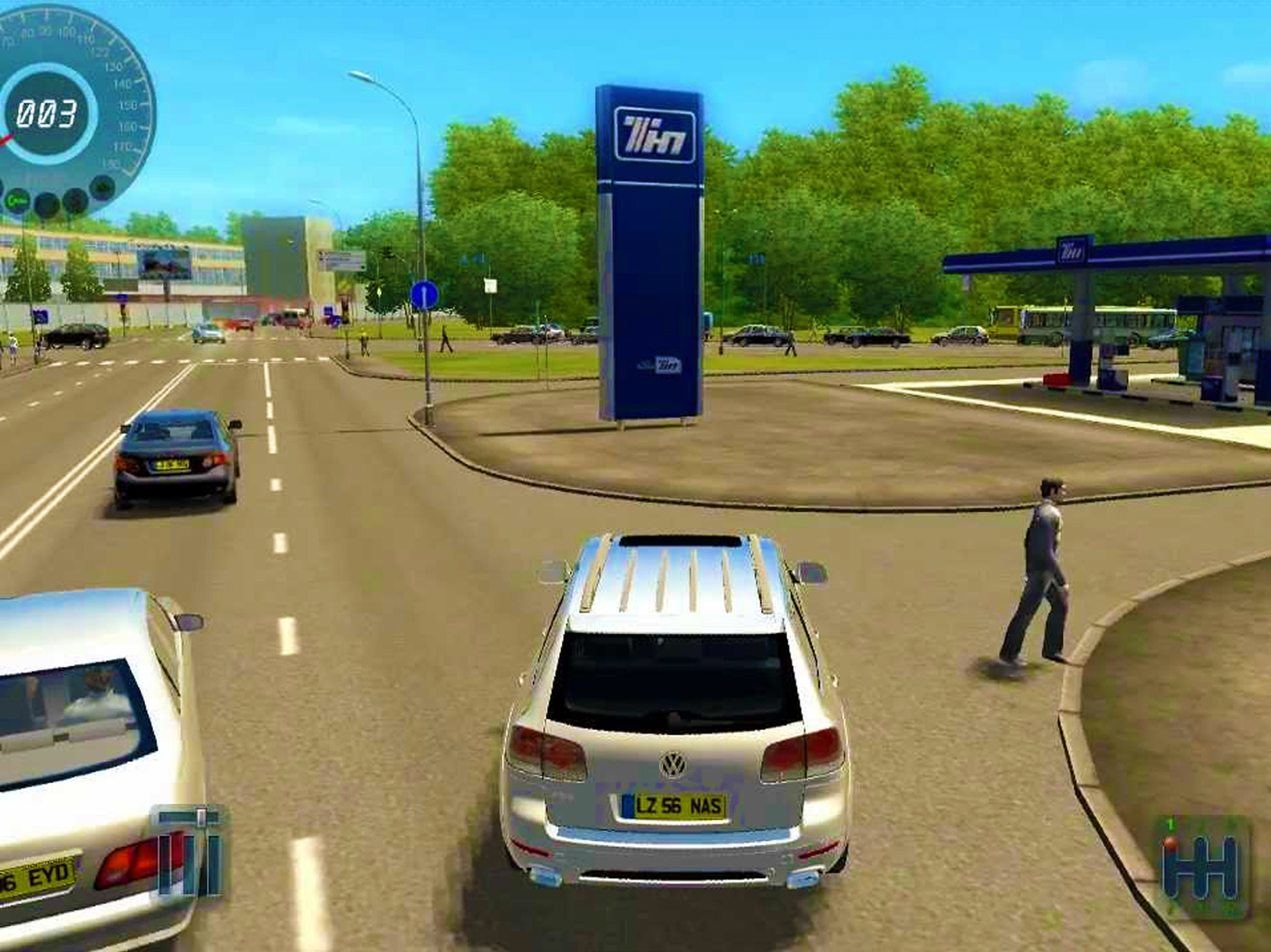 Modern City Traffic Car Drive